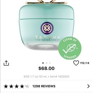 Tatcha water cream
